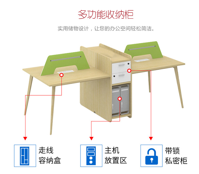 四人位辦公桌,上海辦公家具