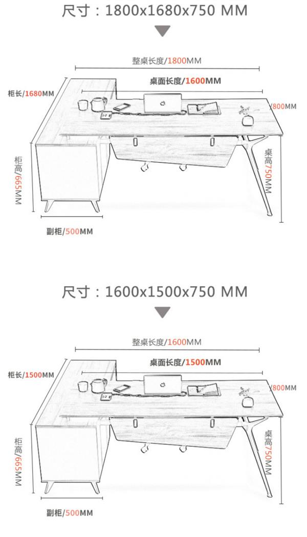 經(jīng)理老板桌大班臺(tái)簡(jiǎn)約現(xiàn)代主管桌椅時(shí)尚老總辦公電腦桌